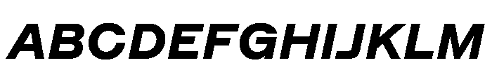Method BlackItalic Font UPPERCASE