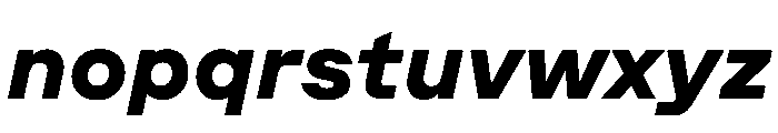 Method BlackItalic Font LOWERCASE