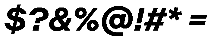 Method BoldItalic Font OTHER CHARS