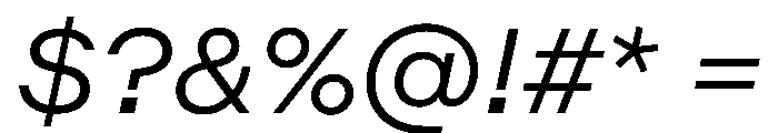 Method BookItalic Font OTHER CHARS