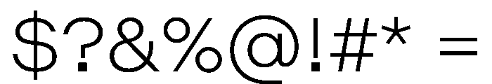 Method Light Font OTHER CHARS