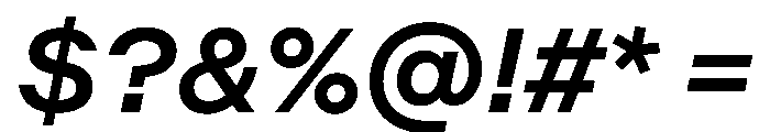 Method MediumItalic Font OTHER CHARS