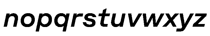 Method MediumItalic Font LOWERCASE