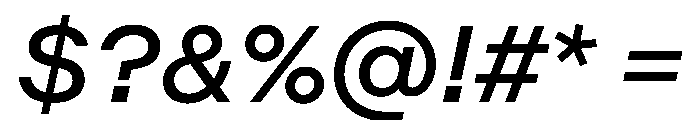Method RegularItalic Font OTHER CHARS