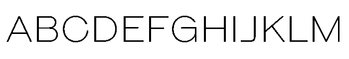 Method Thin Font UPPERCASE