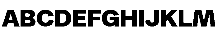 Metra Black Font UPPERCASE