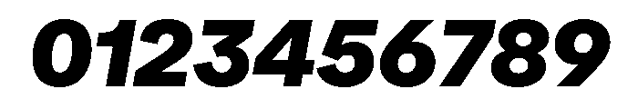 Metra BlackItalic Font OTHER CHARS
