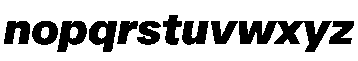 Metra BlackItalic Font LOWERCASE