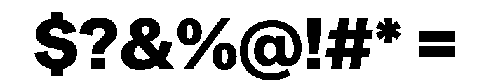 Metra Extrabold Font OTHER CHARS