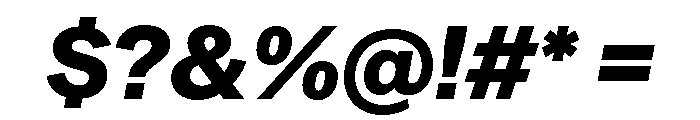 Metra ExtraboldItalic Font OTHER CHARS