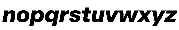 Metra ExtraboldItalic Font LOWERCASE