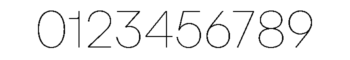 Metra Hairline Font OTHER CHARS