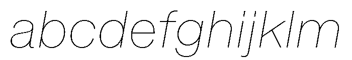Metra HairlineItalic FONT