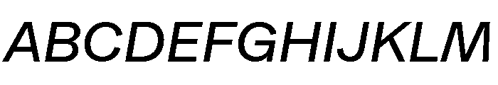 Metra Italic Font UPPERCASE