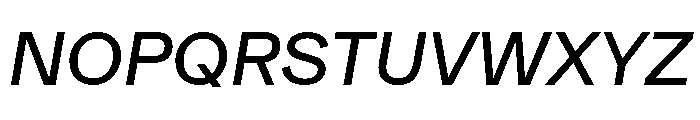 Metra Italic Font UPPERCASE