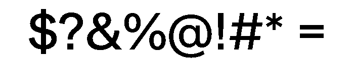 Metra Regular Font OTHER CHARS
