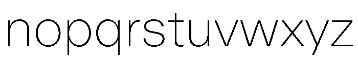 Metra Thin Font LOWERCASE