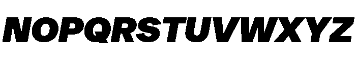 Metra UltraItalic Font UPPERCASE