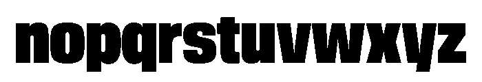 Metropol Black Font LOWERCASE