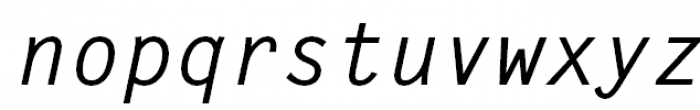 Metronom Bold Italic Font LOWERCASE