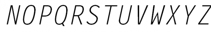 Metronom Italic Font UPPERCASE
