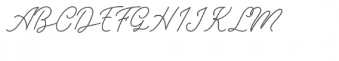 Melania Monoline Regular Font UPPERCASE