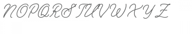 Melania Monoline Regular Font UPPERCASE