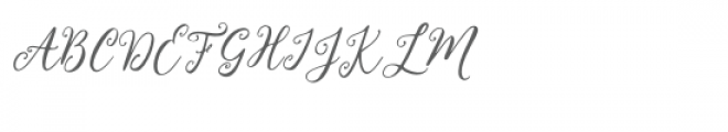 Melly Script Font UPPERCASE