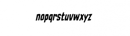 MegaCity Downtown Italic Font LOWERCASE