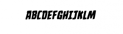 MegaCity Uptown Bold Italic Font UPPERCASE