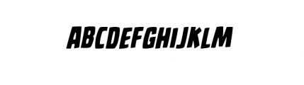 MegaCity Uptown Bold Italic Font LOWERCASE