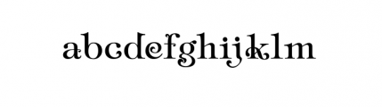 Melico Regular Font LOWERCASE