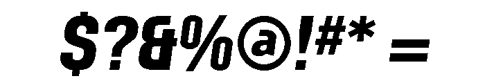 Mechanic Gothic Bold Italic Font OTHER CHARS