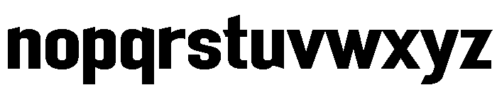 Mechanic Gothic Bold Font LOWERCASE