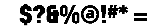 Mechanic Gothic Extra Bold Font OTHER CHARS