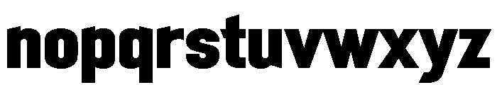 Mechanic Gothic Extra Bold Font LOWERCASE