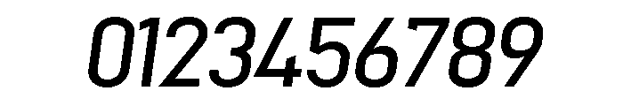 Mechanic Gothic Light Italic Font OTHER CHARS