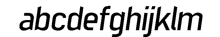 Mechanic Gothic Light Italic FONT