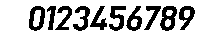 Mechanic Gothic Medium Italic Font OTHER CHARS