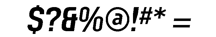Mechanic Gothic Medium Italic Font OTHER CHARS