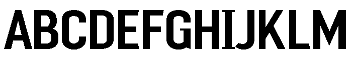 Mechanic Gothic Medium Font UPPERCASE