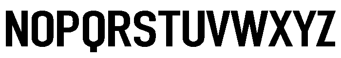 Mechanic Gothic Medium Font UPPERCASE