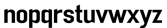 Mechanic Gothic Medium Font LOWERCASE
