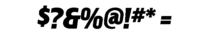 Megaphone Bold Italic Font OTHER CHARS