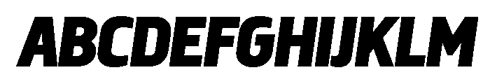 Megaphone Bold Italic Font UPPERCASE