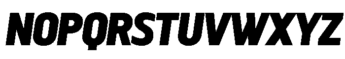 Megaphone Bold Italic Font UPPERCASE