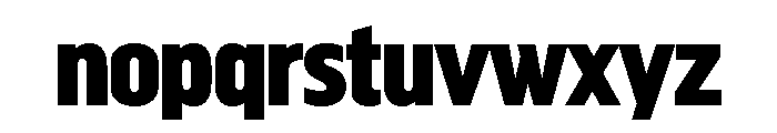 Megaphone Bold Font LOWERCASE