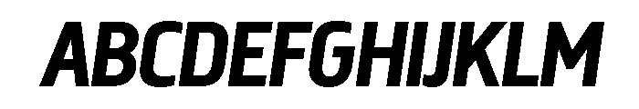 Megaphone Regular Italic Font UPPERCASE