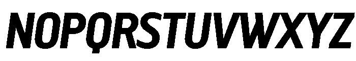 Megaphone Regular Italic Font UPPERCASE