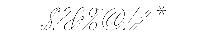 Megumi Ultra Light Italic Font OTHER CHARS